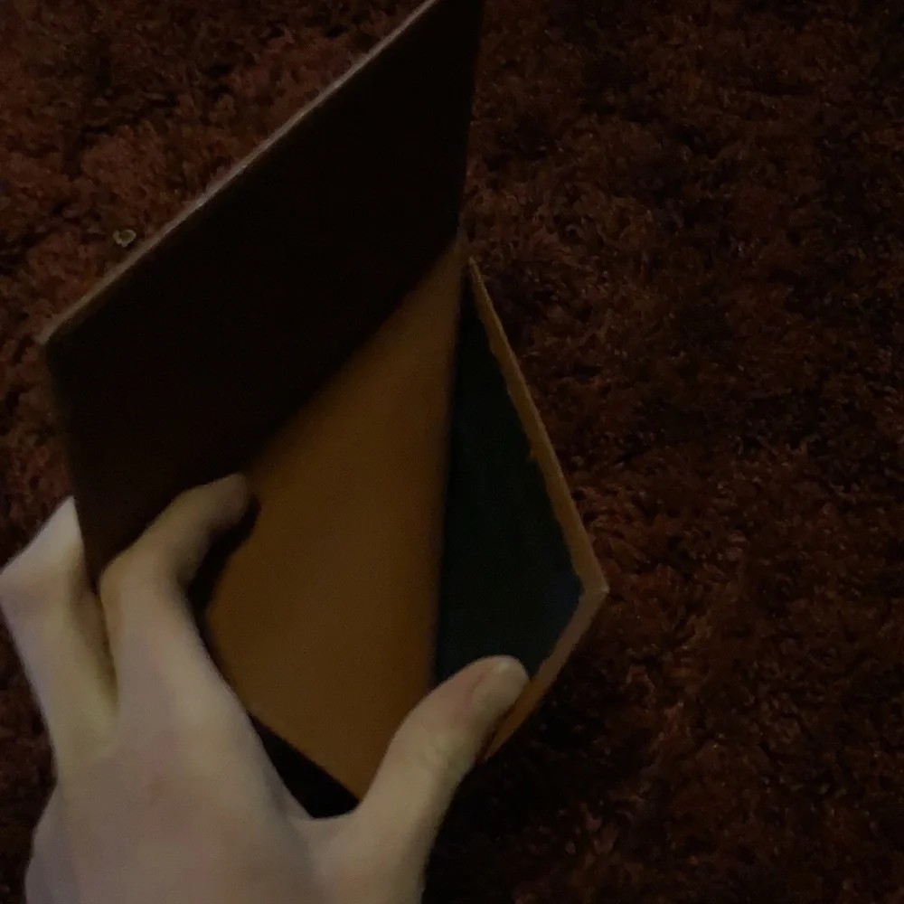 Never used leather wallet/check book holder. - Picture 4 of 5